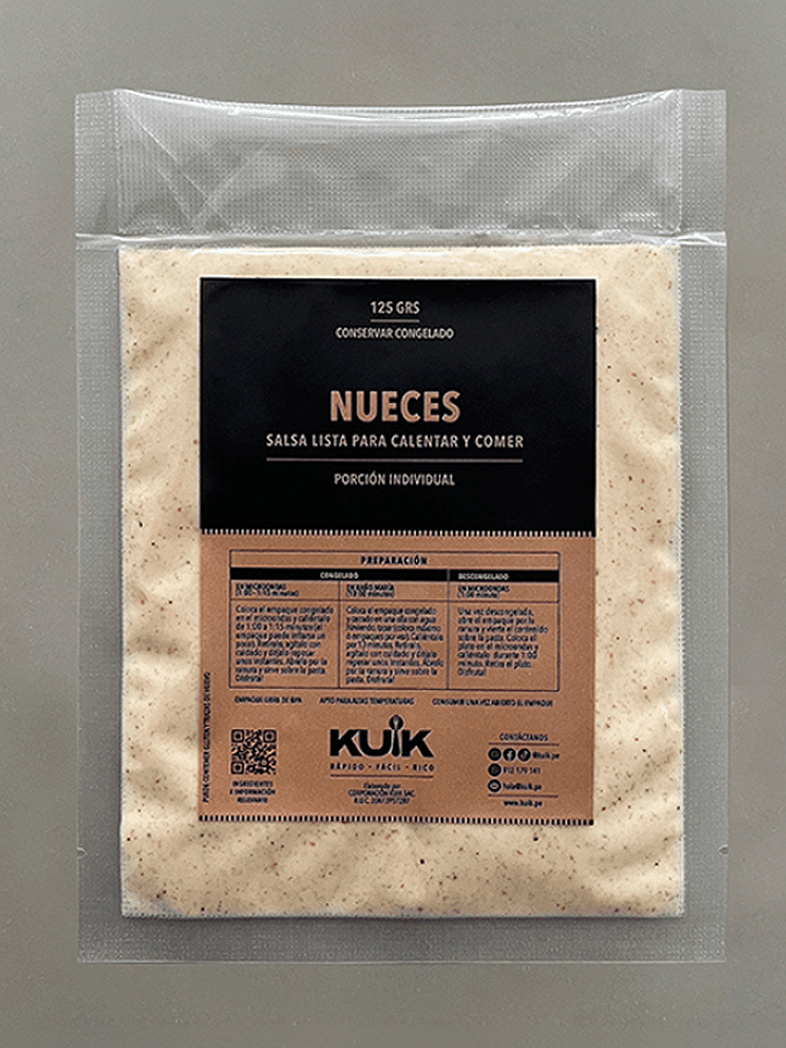 Salsa de nueces 125 g.